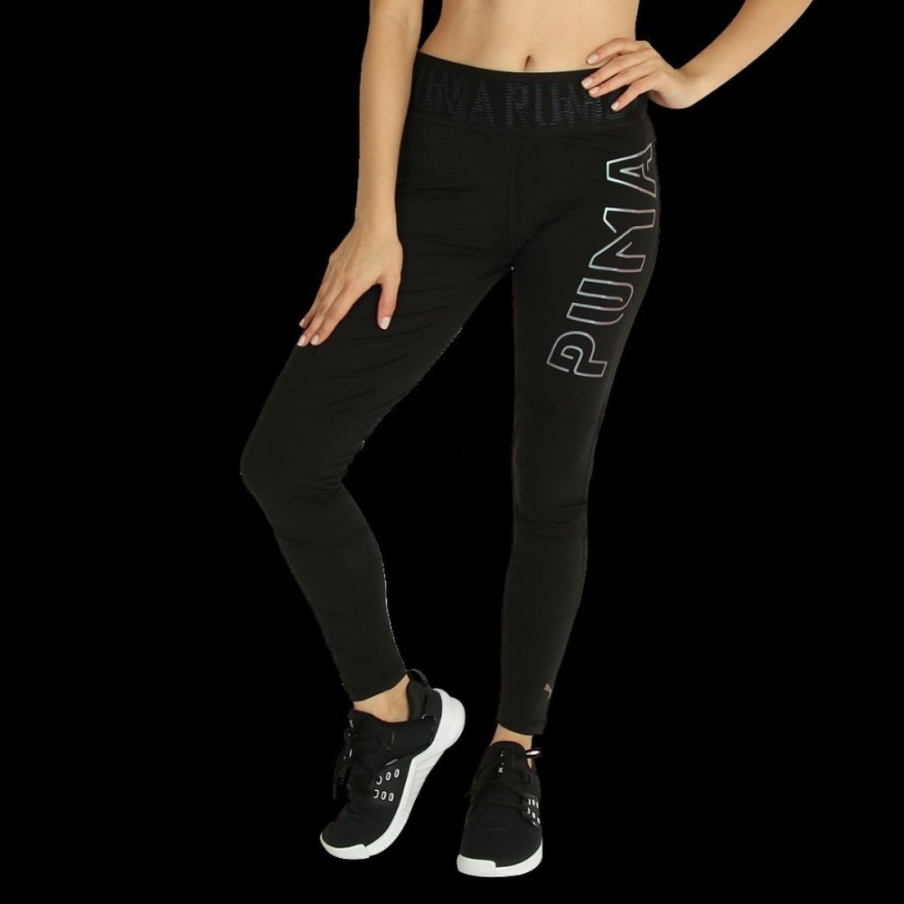 NEW Women's PUMA Reflective LOGO 7/8 DRYCELL Leggings [518338-09]